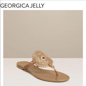 Jack Rogers Georgica Jelly Sandal in Gold